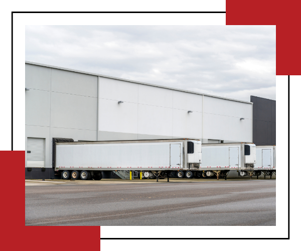 Loading refrigerated trailers at a warehouse